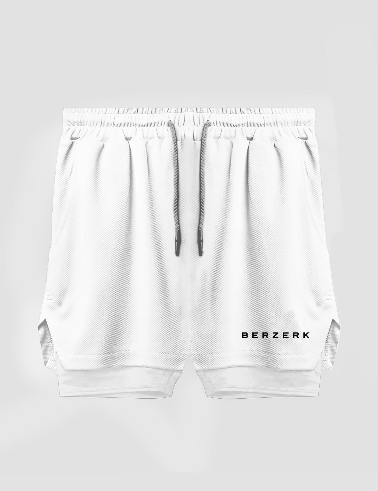 Short Dry-Fit de Compressão - Logo - Branco